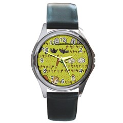 Horror Vampire Kawaii Round Metal Watch by Nexatart