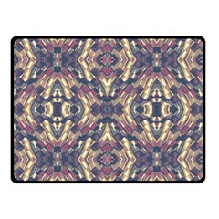 Multicolored Modern Geometric Pattern Double Sided Fleece Blanket (small) 