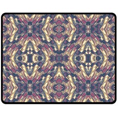 Multicolored Modern Geometric Pattern Double Sided Fleece Blanket (medium)  by dflcprints