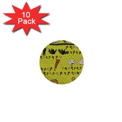 Horror Vampire Kawaii 1  Mini Buttons (10 Pack)  by Nexatart