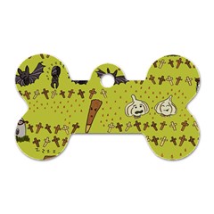 Horror Vampire Kawaii Dog Tag Bone (one Side) by Nexatart