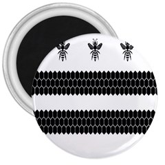 Wasp Bee Hive Black Animals 3  Magnets