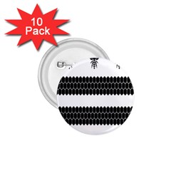 Wasp Bee Hive Black Animals 1 75  Buttons (10 Pack)