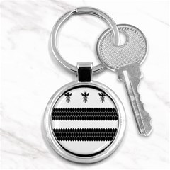 Wasp Bee Hive Black Animals Key Chains (round)  by Mariart