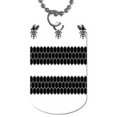 Wasp Bee Hive Black Animals Dog Tag (one Side) by Mariart