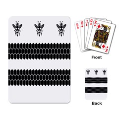 Wasp Bee Hive Black Animals Playing Card by Mariart