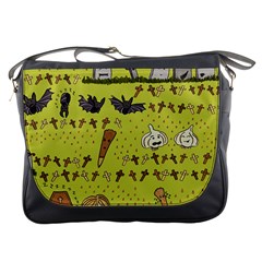 Horror Vampire Kawaii Messenger Bags by Nexatart