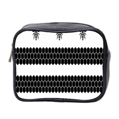 Wasp Bee Hive Black Animals Mini Toiletries Bag 2-side by Mariart