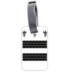 Wasp Bee Hive Black Animals Luggage Tags (one Side)  by Mariart