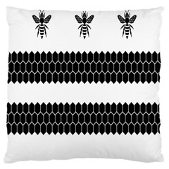 Wasp Bee Hive Black Animals Large Cushion Case (two Sides) by Mariart