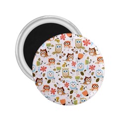 Cute Owl 2 25  Magnets by Nexatart