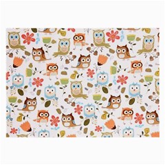 Cute Owl Large Glasses Cloth by Nexatart