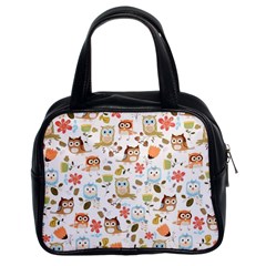 Cute Owl Classic Handbags (2 Sides) by Nexatart