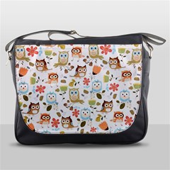 Cute Owl Messenger Bags by Nexatart