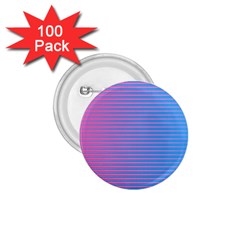 Turquoise Pink Stripe Light Blue 1 75  Buttons (100 Pack)  by Mariart