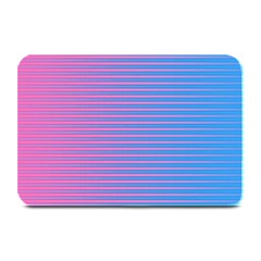 Turquoise Pink Stripe Light Blue Plate Mats by Mariart