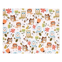 Cute Owl Double Sided Flano Blanket (large)  by Nexatart