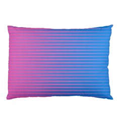 Turquoise Pink Stripe Light Blue Pillow Case by Mariart