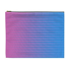 Turquoise Pink Stripe Light Blue Cosmetic Bag (xl) by Mariart