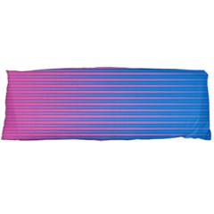 Turquoise Pink Stripe Light Blue Body Pillow Case (dakimakura) by Mariart