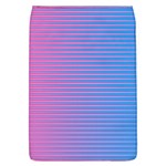 Turquoise Pink Stripe Light Blue Flap Covers (L)  Front