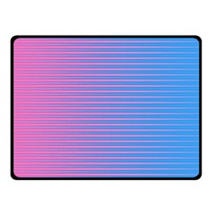 Turquoise Pink Stripe Light Blue Double Sided Fleece Blanket (small)  by Mariart