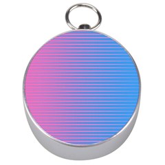 Turquoise Pink Stripe Light Blue Silver Compasses by Mariart