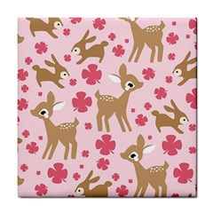 Preety Deer Cute Tile Coasters by Nexatart