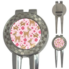 Preety Deer Cute 3-in-1 Golf Divots by Nexatart