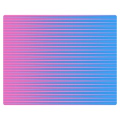 Turquoise Pink Stripe Light Blue Double Sided Flano Blanket (medium)  by Mariart