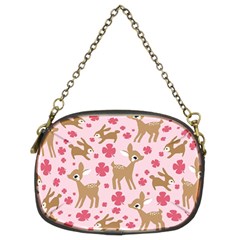 Preety Deer Cute Chain Purses (two Sides)  by Nexatart