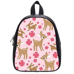 Preety Deer Cute School Bags (small)  by Nexatart