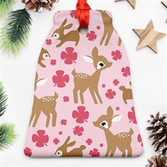 Preety Deer Cute Bell Ornament (two Sides) by Nexatart