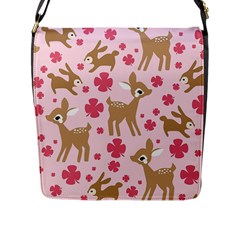 Preety Deer Cute Flap Messenger Bag (l)  by Nexatart