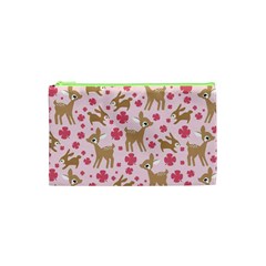 Preety Deer Cute Cosmetic Bag (xs) by Nexatart