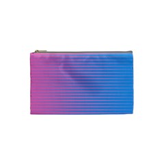 Turquoise Pink Stripe Light Blue Cosmetic Bag (small)  by Mariart