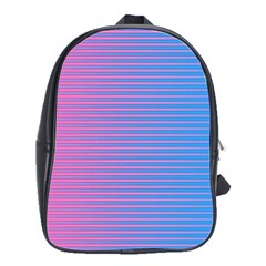 Turquoise Pink Stripe Light Blue School Bags(large)  by Mariart