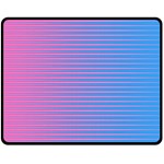 Turquoise Pink Stripe Light Blue Fleece Blanket (Medium)  60 x50  Blanket Front