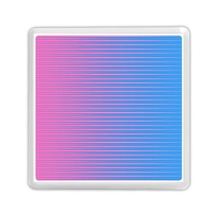 Turquoise Pink Stripe Light Blue Memory Card Reader (square)  by Mariart