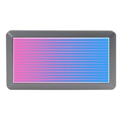 Turquoise Pink Stripe Light Blue Memory Card Reader (mini) by Mariart