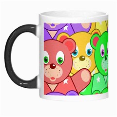 Cute Cartoon Crowd Of Colourful Kids Bears Morph Mugs by Nexatart