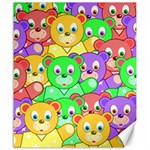 Cute Cartoon Crowd Of Colourful Kids Bears Canvas 20  x 24   19.57 x23.15  Canvas - 1