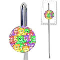 Cute Cartoon Crowd Of Colourful Kids Bears Book Mark by Nexatart