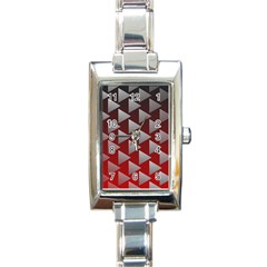 Netflix Play Button Pattern Rectangle Italian Charm Watch