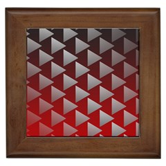 Netflix Play Button Pattern Framed Tiles by Nexatart