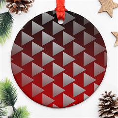 Netflix Play Button Pattern Ornament (Round)