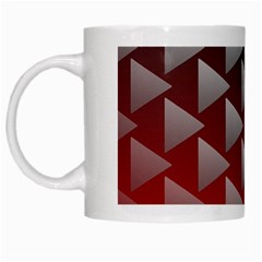 Netflix Play Button Pattern White Mugs