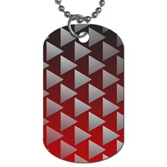 Netflix Play Button Pattern Dog Tag (Two Sides)