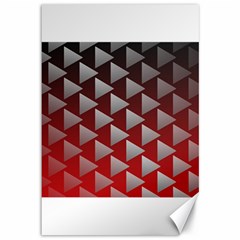 Netflix Play Button Pattern Canvas 12  x 18  