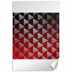 Netflix Play Button Pattern Canvas 24  x 36 